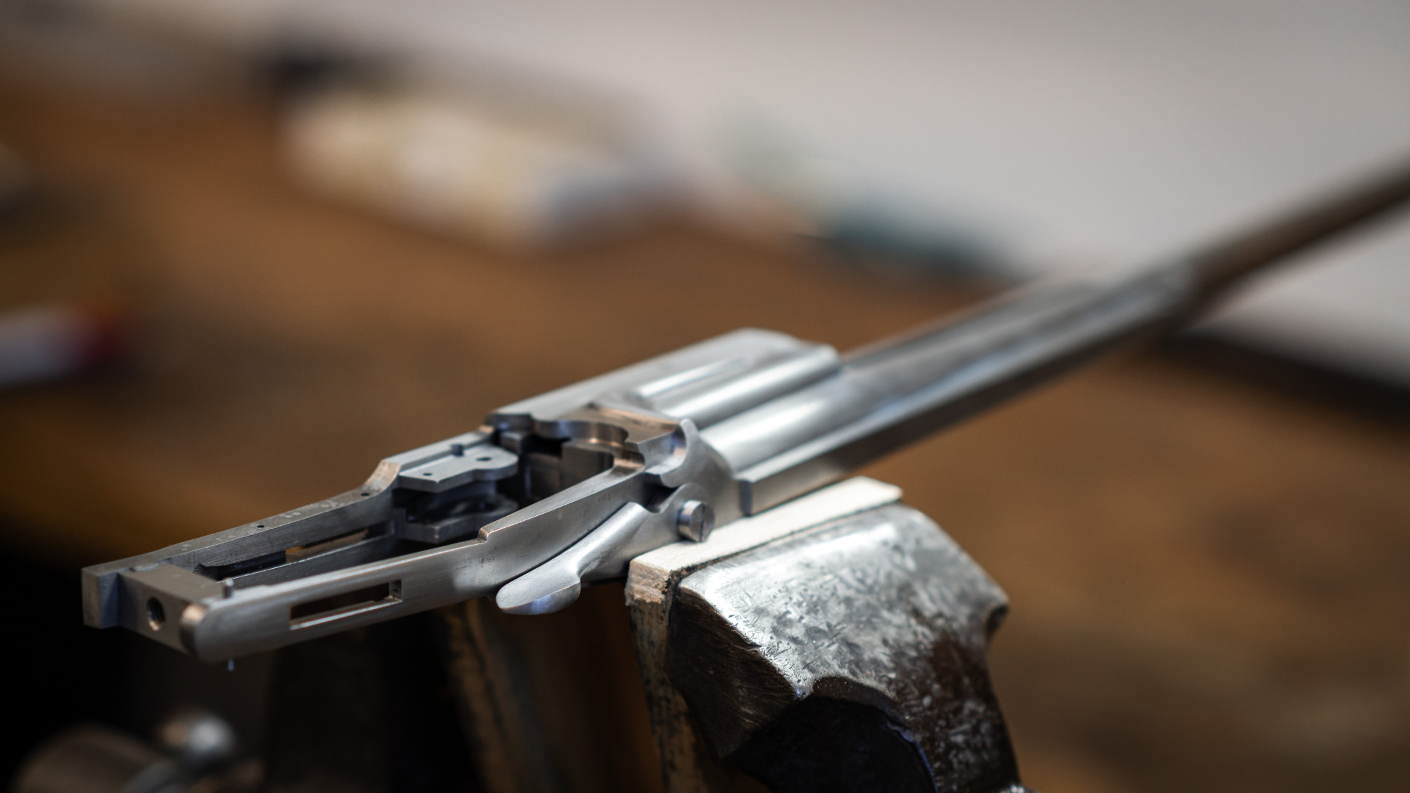 Nahaufnahme Waffe Werkstatt Pickert