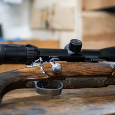 Nachaufnahmen von Waffen in Werkstatt Pickert