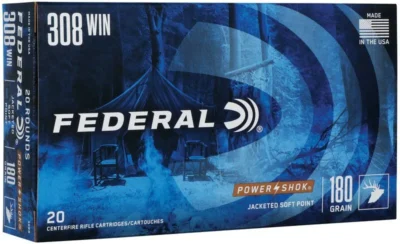 Federal Power Shok .308 Winchester 180 grs