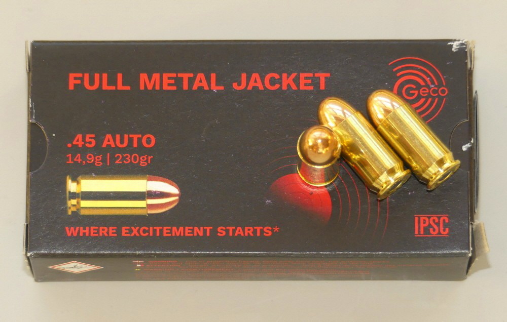 Geco .45 ACP Vollmantel
