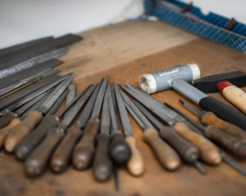 Nahaufnahme Werkzeuge Werkstatt Pickert