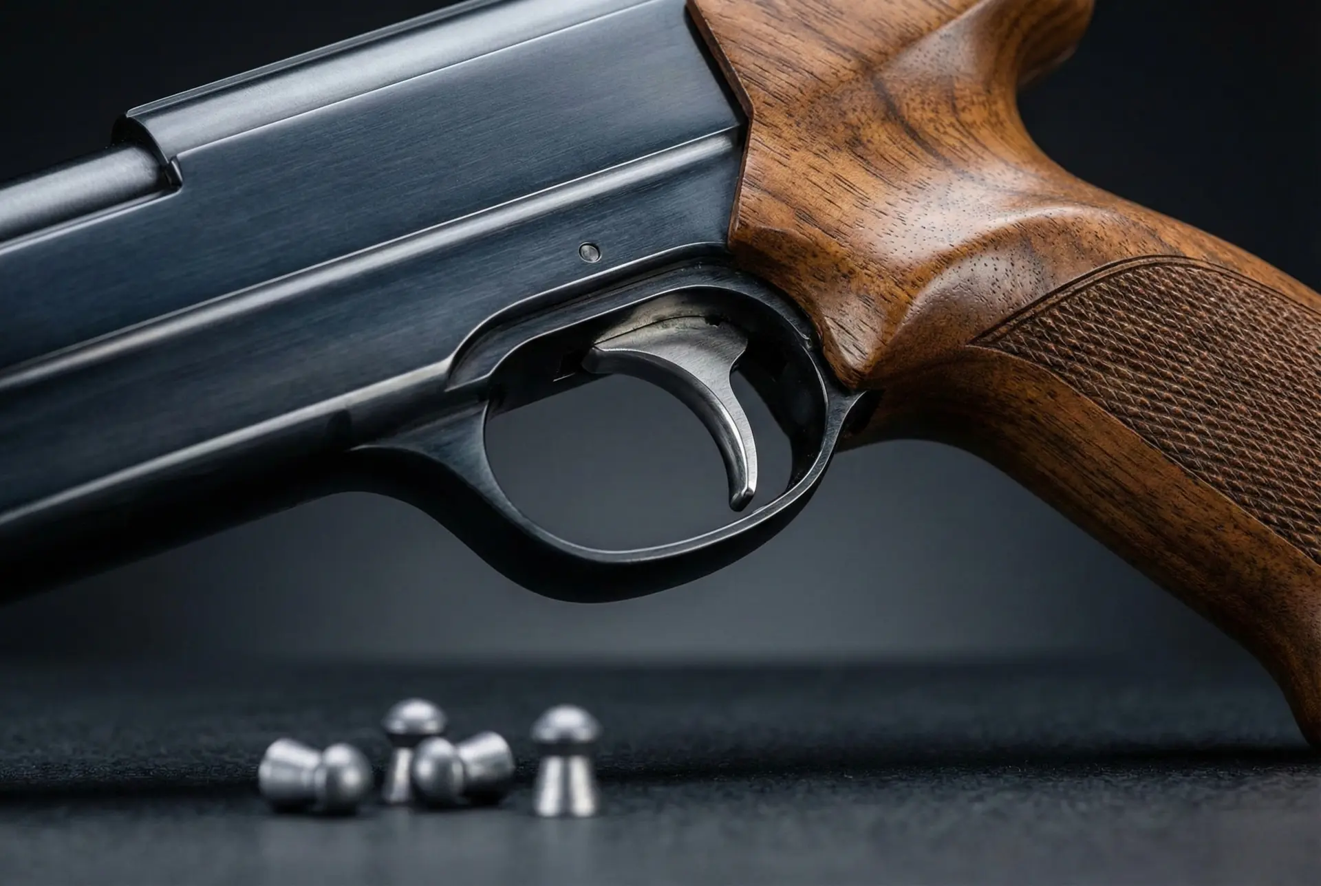 Luftgewehr Nahaufnahme mit Schrot