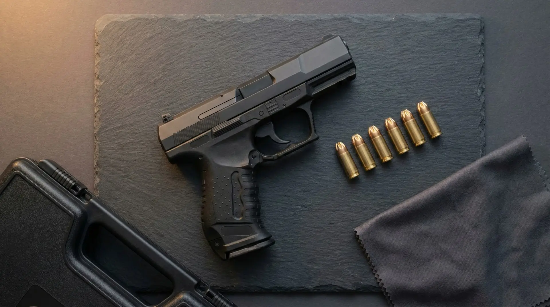 schreckschusspistole koffer munition schieferplatte